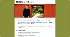 Desktop Screenshot of mattmik.com